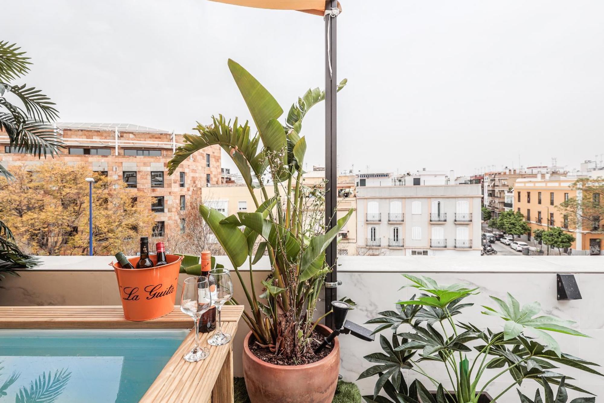 Fantastico Atico 2 Hab Y Gran Terraza Privada Apartment Seville Ngoại thất bức ảnh
